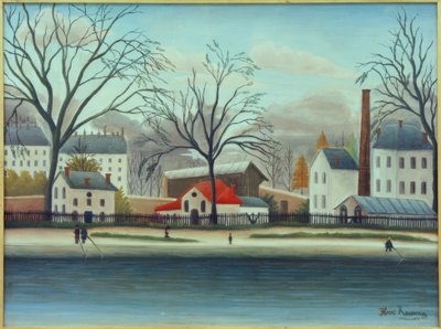Suburb by Henri Rousseau